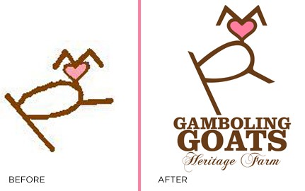 Gamboling Goats Logo Freshen-up