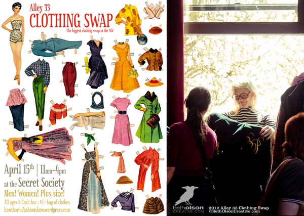 Fashion Swap flier and posters