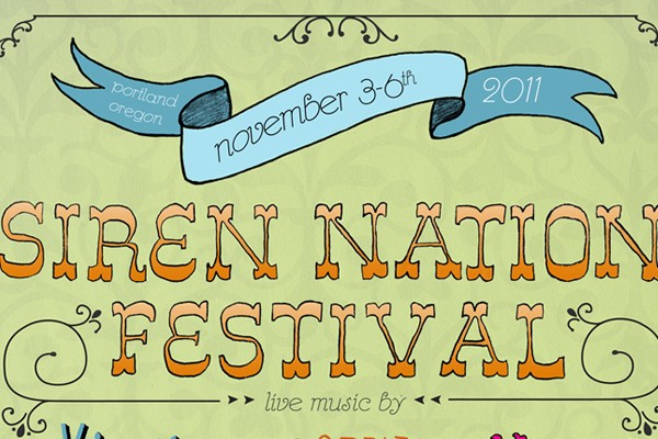 Hand drawn Typography Festival Poster
