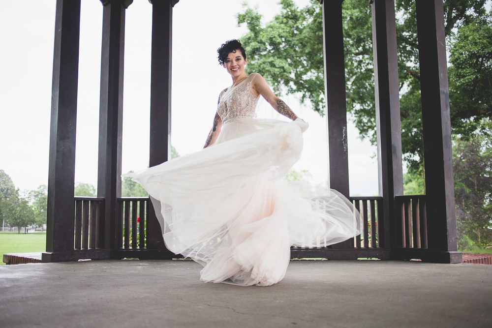 Lesbian Wedding Editorial for AniA Collection Dresses