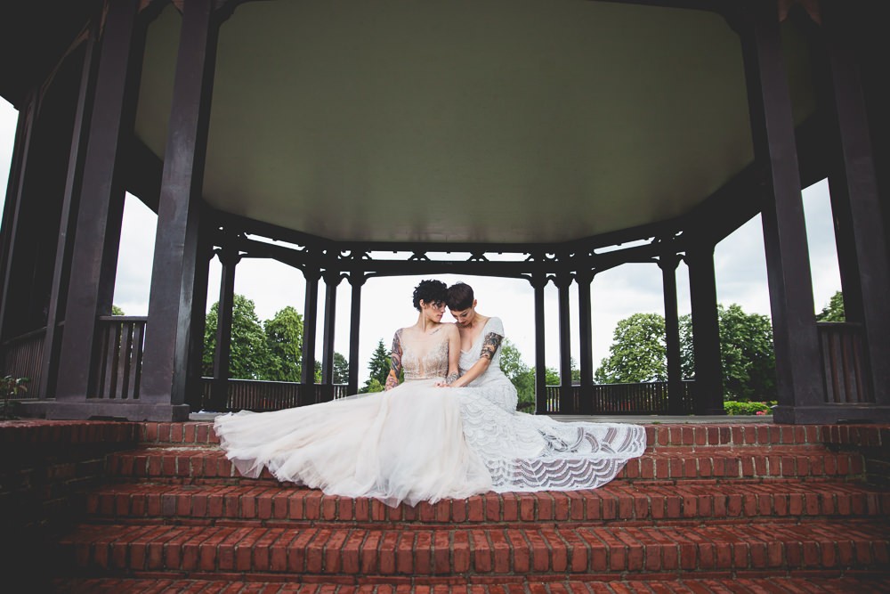 Lesbian Wedding Editorial for AniA Collection Dresses